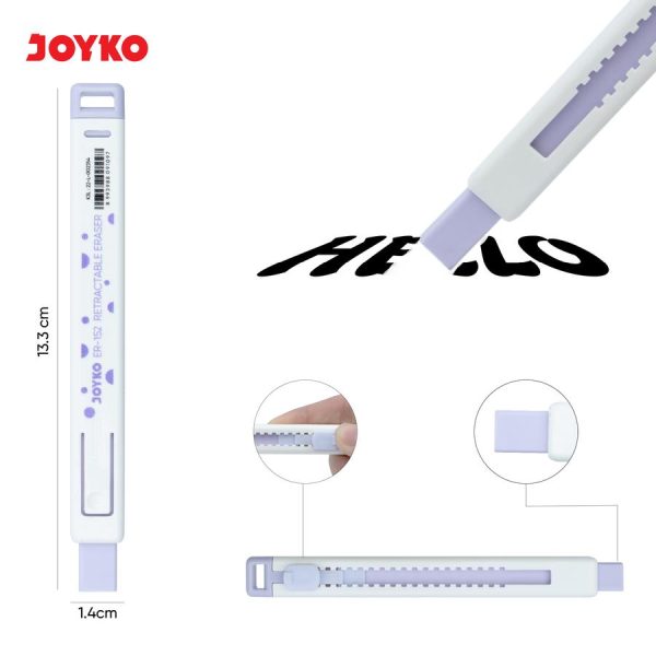 JOYKO Penghapus Eraser ER-152 Retractable Eraser