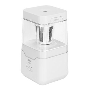 Deli Electric Pencil Sharpener / Rautan Pensil Otomatis 3 Pilihan Ketajaman Pisau Baja E71202 Stationery