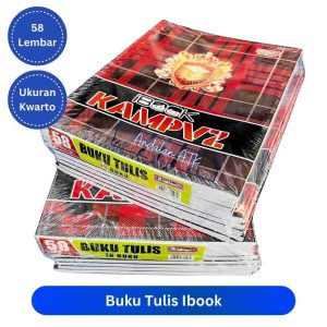 Buku Tulis IBOOK 58 Lembar Ukuran Kwarto [PACK 10 BUKU] MIX
