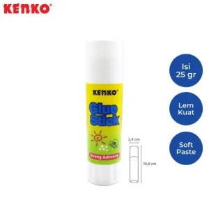 Lem Kertas Lem Stick 25 gr Kenko Glue Stick Lem Putar