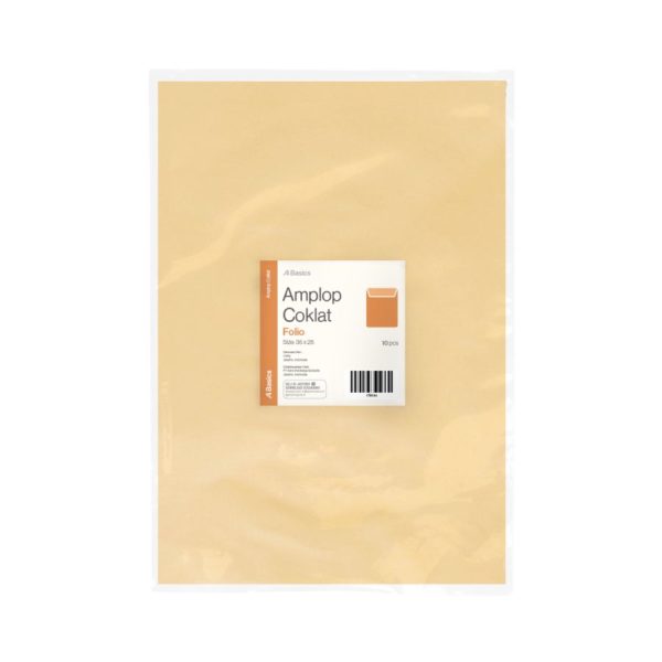 Amplop Folio Coklat A Basics 10sheets